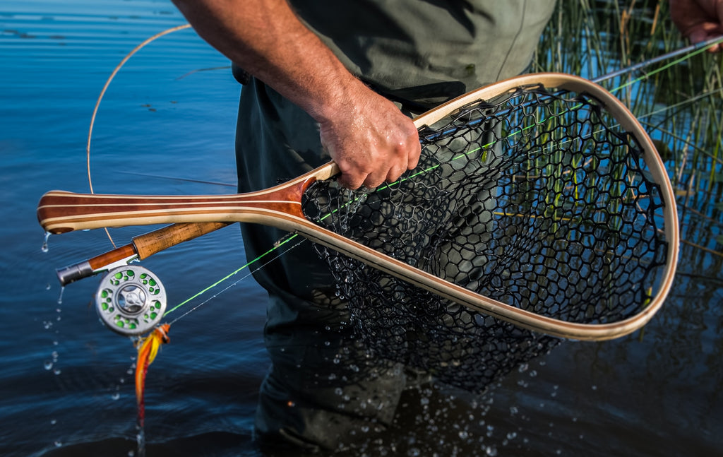 SF Fly Fishing Landing Net Soft Rubber Mesh Trout Net Catch and Release  Net, Nets -  Canada